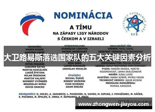 大卫路易斯落选国家队的五大关键因素分析