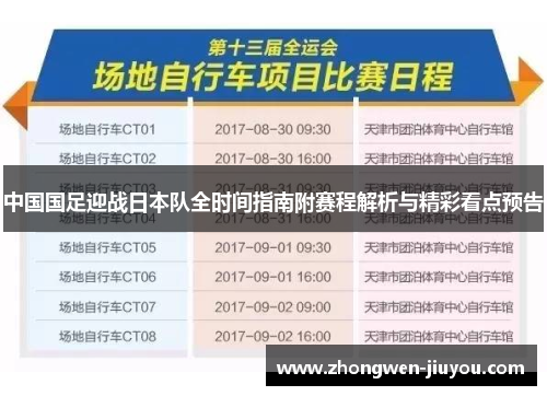 中国国足迎战日本队全时间指南附赛程解析与精彩看点预告 中国国足迎战日本队全时间指南附赛程解析与精彩看点预告