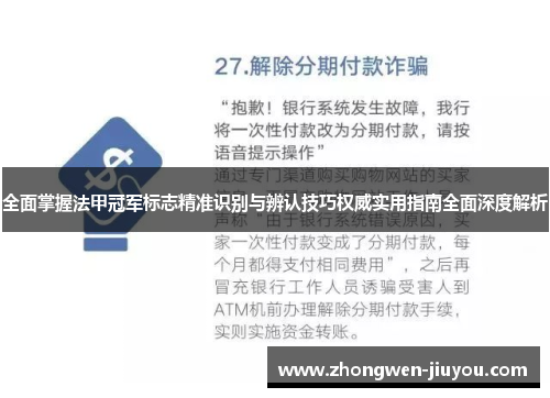 全面掌握法甲冠军标志精准识别与辨认技巧权威实用指南全面深度解析 全面掌握法甲冠军标志精准识别与辨认技巧权威实用指南全面深度解析