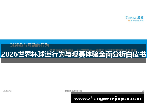 2026世界杯球迷行为与观赛体验全面分析白皮书